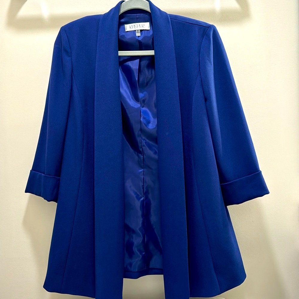 Kasper blue suit jacket